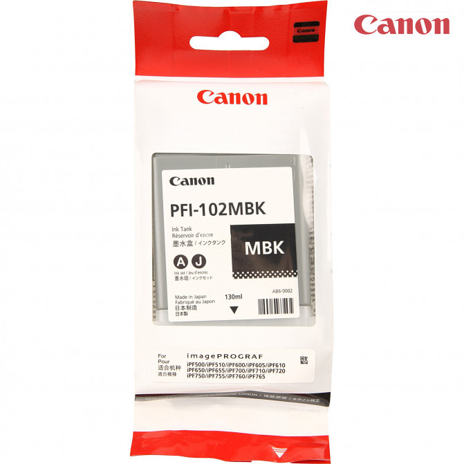 Картридж струйный Canon PFi-102 MBk (130мл)