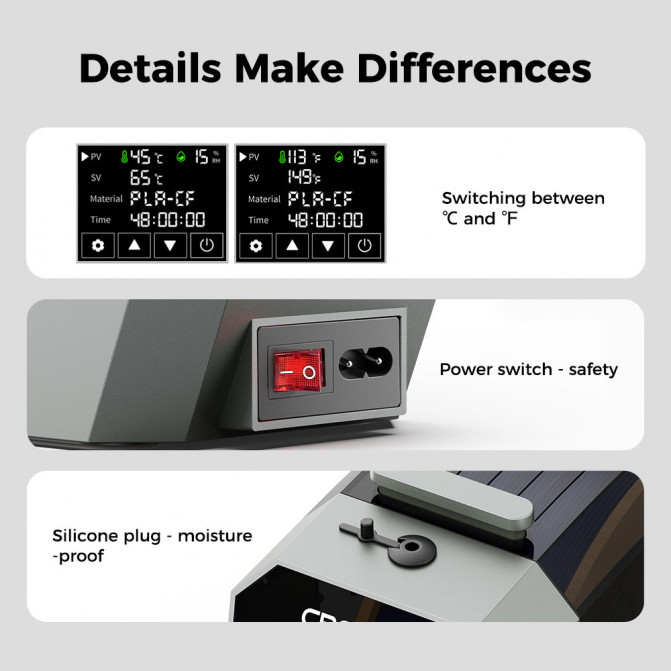 Uscător de filament Creality Space Pi Filament Dryer