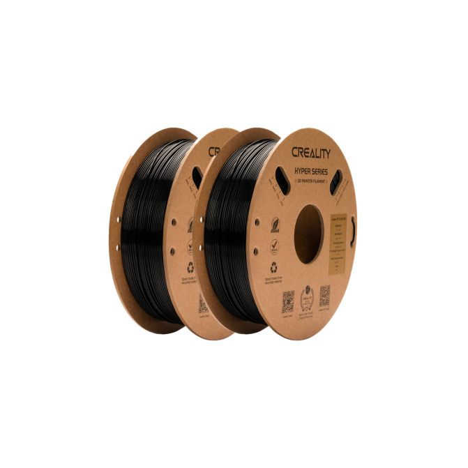Filament pentru imprimanta 3D Creality, Hyper PETG, Black+Black, 1.75 мм, 2кг