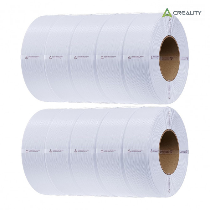 Filament PETG 10kg White, Creality, CR-PETG, 10buc de 1kg in set (fără bobină), pentru imprimanta 3D