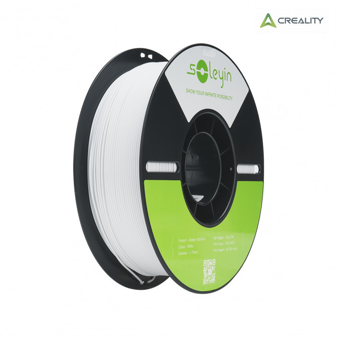 Филамент PLA White, Creality, Soleyin Ultra, 1кг для 3D-принтера
