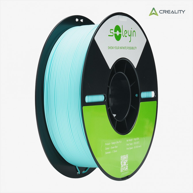 Филамент PLA Ocean Blue, Creality, Soleyin Ultra, 1кг для 3D-принтера