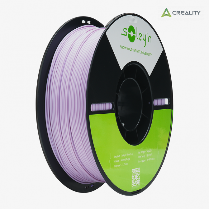 Филамент PLA Macaron Purple, Creality, Soleyin Ultra, 1кг для 3D-принтера