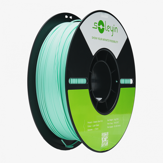 Filament pentru imprimanta 3D Creality Soleyin Ultra, PLA,  Light Green, 1.75 мм, 1кг