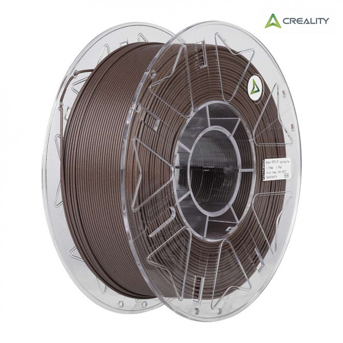 Filament PETG-CF Milk Tea Brown, Creality, Hyper, 1kg pentru imprimanta 3D