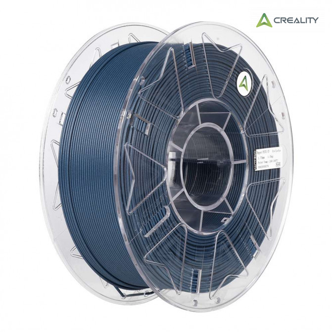 Filament PETG-CF Dusk Blue, Creality, Hyper, 1kg pentru imprimanta 3D