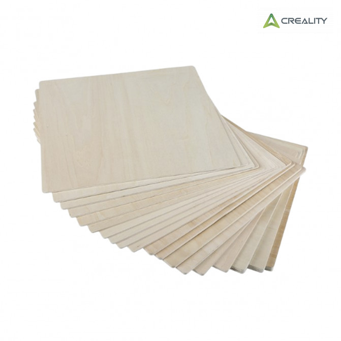 Foi de placaj din tei (Basswood), seria Falcon Creality, set 300×300×3 mm, 10 buc.