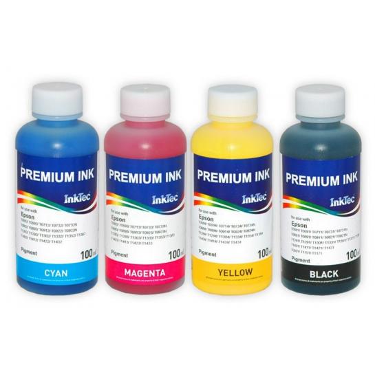 Cerneala InkTec pentru imprimante Epson 100 ml (4 culori) Pigment
