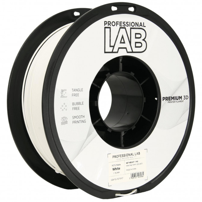 Филамент для 3D-принтера PETG, FG-P215-E1 ProfLab, Matte White, 1.75 мм, 1кг