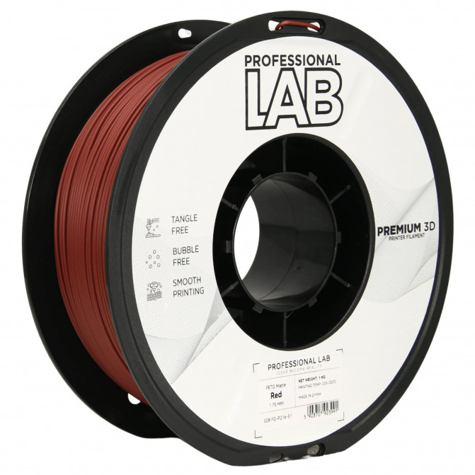 Филамент для 3D-принтера PETG, FG-P216-E1 ProfLab, Matte Red, 1.75 мм, 1кг