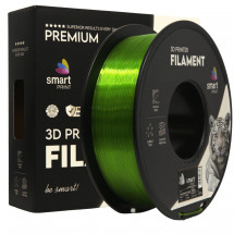 Filament pentru imprimanta 3D Smart Print FG-S198-E1, PETG, Transparent Green, 1.75 mm, 1kg
