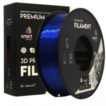 Filament pentru imprimanta 3D Smart Print FG-S199-E1, PETG, Transparent Blue, 1.75 mm, 1kg