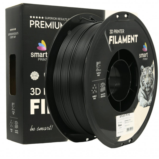 Филамент для 3D-принтера PETG, FG-S214-E1 Smart Print, Matte Black, 1.75 мм, 1кг