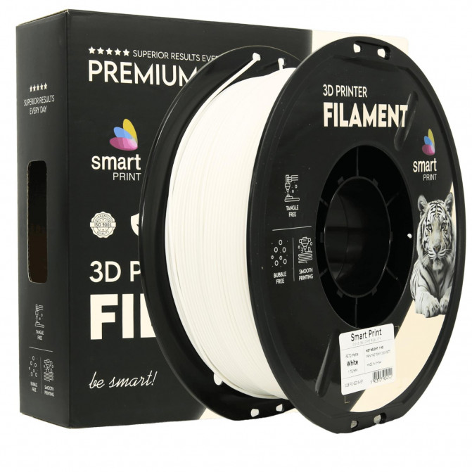 Филамент для 3D-принтера PETG, FG-S215-E1 Smart Print, Matte White, 1.75 мм, 1кг