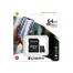 Card de Memorie 64GB microSD, Kingston Class10 A1 UHS-I + SD adaptor