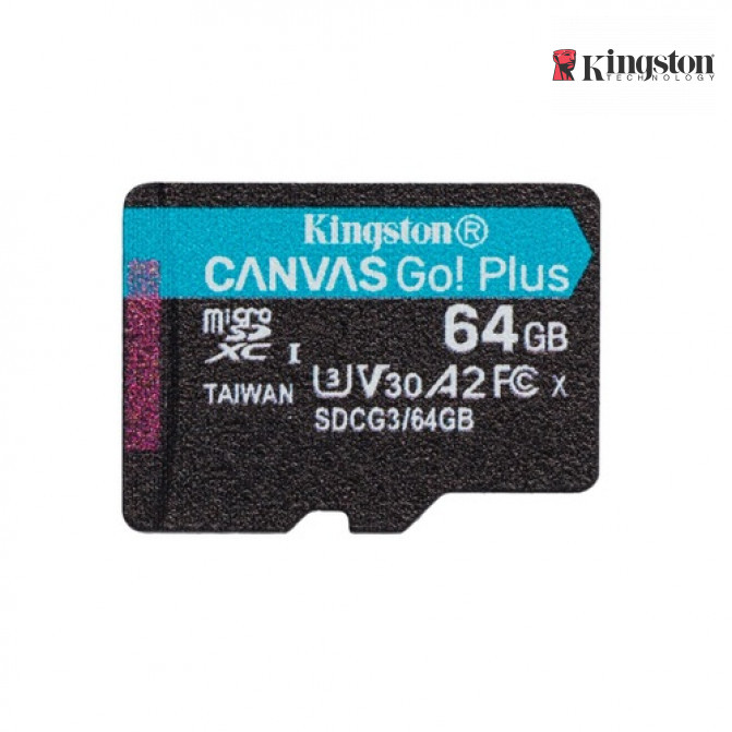 Card de Memorie 64GB microSD, Kingston Class10 UHS-I U3 (V30)