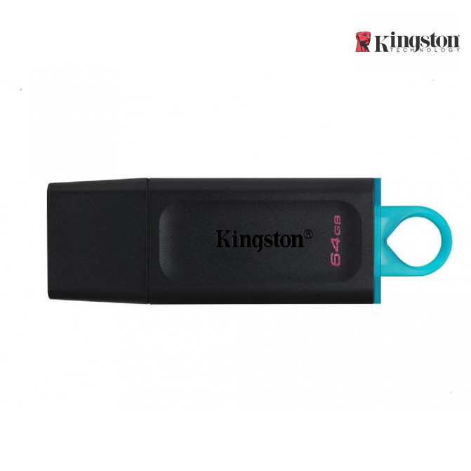 USB Флэш 64GB USB3.2  Kingston DataTraveler Exodia Black/Blue