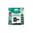 Карта памяти 64GB MicroSD, Apacer (Class 10) UHS-I (U1) +SD адаптер