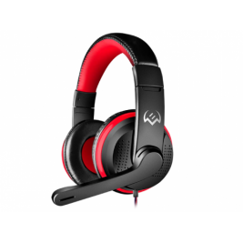Căști SVEN AP-G112MV, Gaming Headphones with microphone, 2*3.5 mm (3 pin) stereo mini-jack, Fabric cable 1.8m, Black-Red