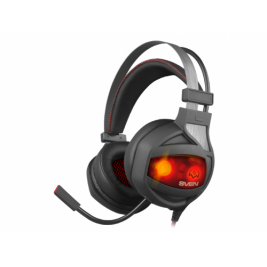Căști SVEN AP-U996MV, Black/Red игровые с микрофоном, Vibro, sound 7.1, LED backlight