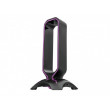 Штатиф для наушников Trust RGB HEADSET STAND GXT 265 CINTAR universal headset, height 255 mm, 2xUSB port A types, black