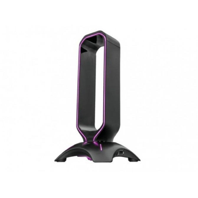 Штатиф для наушников Trust RGB HEADSET STAND GXT 265 CINTAR universal headset, height 255 mm, 2xUSB port A types, black
