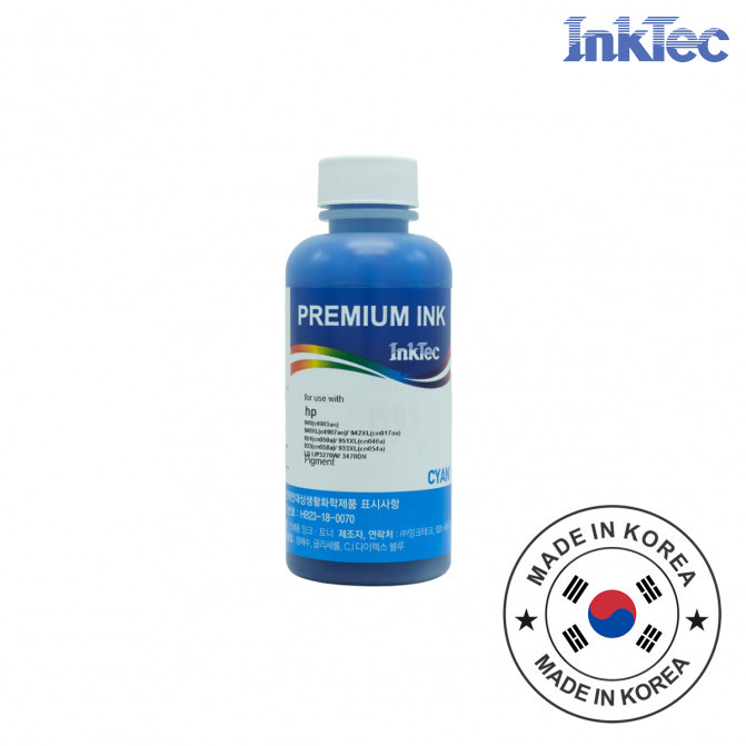 Чернила InkTec HP 100 мл Cyan Pigment H8940-100MC