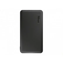 Powerrbank 5000mAh Trust Primo Eco, Black, Fast-charge with maximum speed via USB-C (15W) or USB-A (12W). Ultra-thin