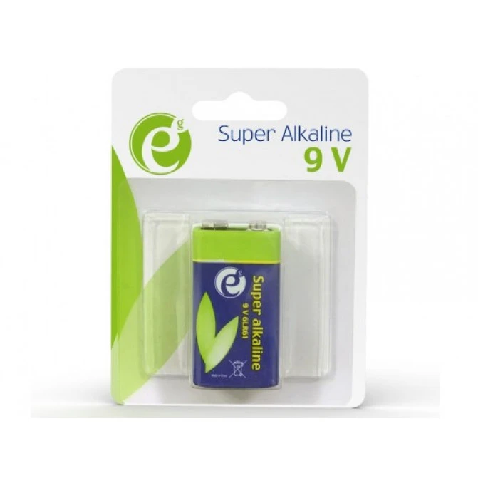 Батарейки Gembird Alcaline 9V 6LR61 1pcs, 500mA , High performance and long lifetime