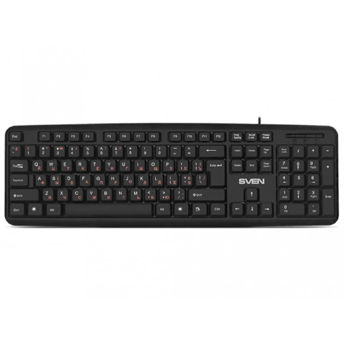 Tastatura SVEN KB-S230, Splash proof, Black, USB