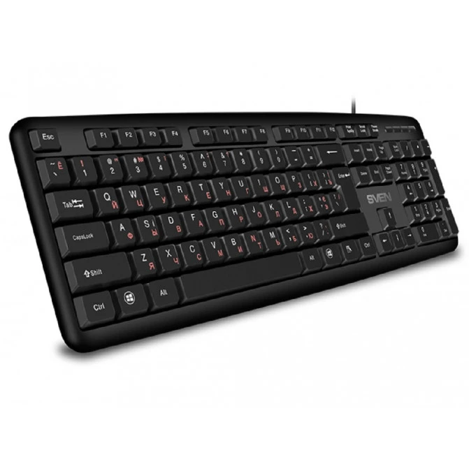 Tastatura SVEN KB-S230, Splash proof, Black, USB