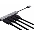 USB-концентратор Trust HALYX 4-PORT Mini USB HUB, silver