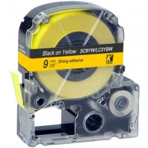 Картридж с лентой Label Epson LK-3YBP/LC-3YBW(SC9YW) Laminated Black/Yellew 9mm*8m Prospect