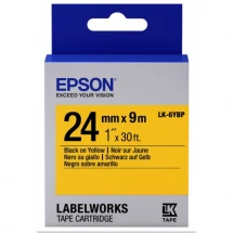 Картридж с лентой Label Epson LK-6YBP Pastel Blk/Yell 24/9 Original