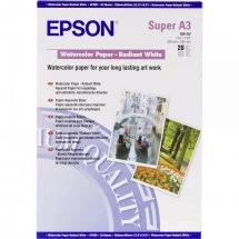 Hârtie foto Epson A3+ 190 gr Hârtie Acuarelă-Alb Strălucitor 20 foi