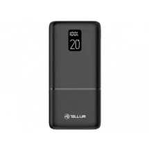 Powerrbank 20000mAh - Tellur Boost Pro PD202 2xQC3.0 22.5W + PD 20W, LCD display, negru TLL158351
