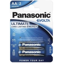 Батарейки Panasonic Alkaline EVOLTA AA Blister *2, LR6EGE/2BP