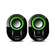 Колонки SVEN 290 Black/Green, 5w, USB power, DC 5V