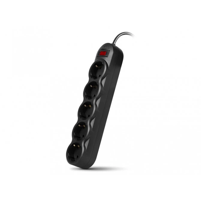 Сетевой фильтр SVEN SF-05L, 5 Sockets, 3.0m, Black