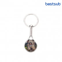 Брелок металлический для сублимации Tennis Racket (85mm*2,3mm) YA136