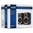 Колонки SVEN SPS-619 GOLD (Black),  2.0 / 2x10W RMS, headphone jack, wooden, (3"+1")