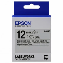 Cartuş Label Epson LK-4SBE Matte Blk/MattSiv 12/9 Original
