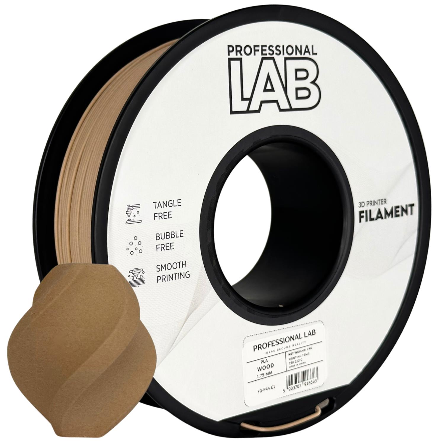 Філамент Proffesional lab WOOD / FG-P44-E1 / 1,75 мм 1 кг